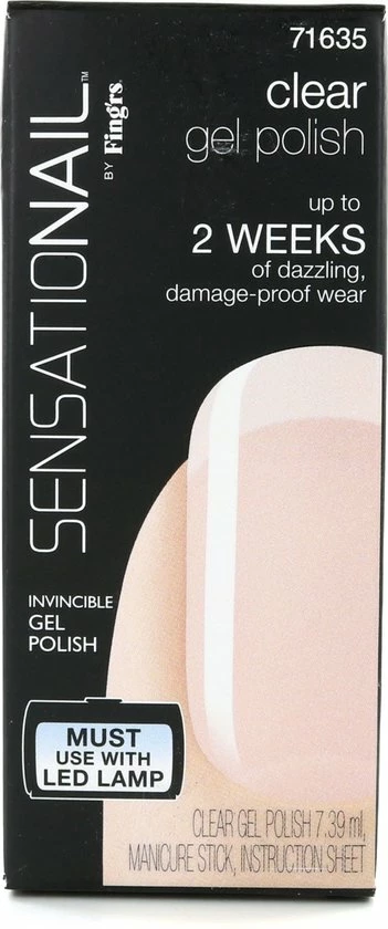 Top 10 ? Sensationail Gel Polish - Clear - Gel Nagellak ✨ 1 Top 10 ? Sensationail Gel Polish - Clear - Gel Nagellak ✨