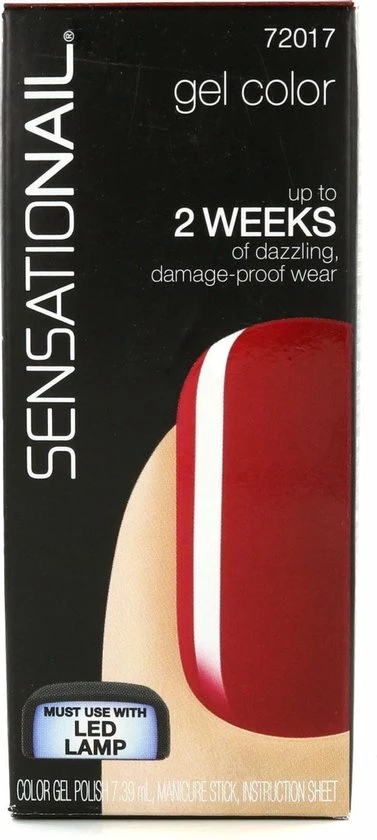 Goedkoop ? SensatioNail Gel Polish Juicy Sangria - Gel Nagellak - Rood ? 1 Goedkoop ? SensatioNail Gel Polish Juicy Sangria - Gel Nagellak - Rood ?