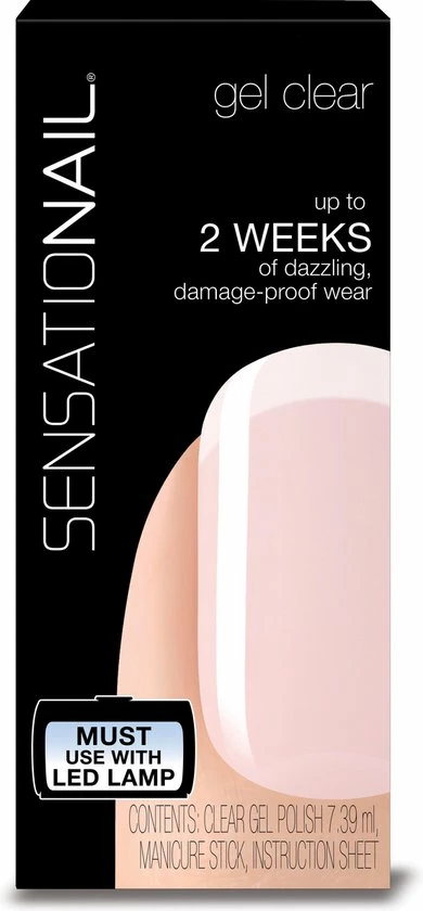 Top 10 ? Sensationail Gel Polish - Clear - Gel Nagellak ✨ 2 Top 10 ? Sensationail Gel Polish - Clear - Gel Nagellak ✨ - Afbeelding 2