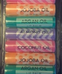Beste Verkoop ? MAX Lippenbalsem 8 Stuks In Diverse Smaken 2 X Coconut - 2 X Argan -2 X Jojoba -2 X Almond - Lippen Balsem ?