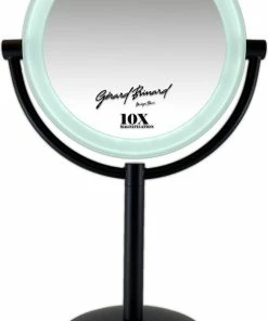 Hete verkoop ✔️ Gerard Brinard Metalen Verlichte Make-up LED Spiegel Mat Zwart 10x Vergroting 19cm Doorsnee, Inculsief 4x AA Batterijen En USB Stroomkabel ? -Tom Ford Shop 490x840 1