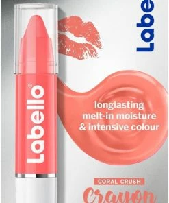 Gloednieuw ? Labello Coral Crayon Lippenbalsem - Hydratatie & Intensieve Kleur ?