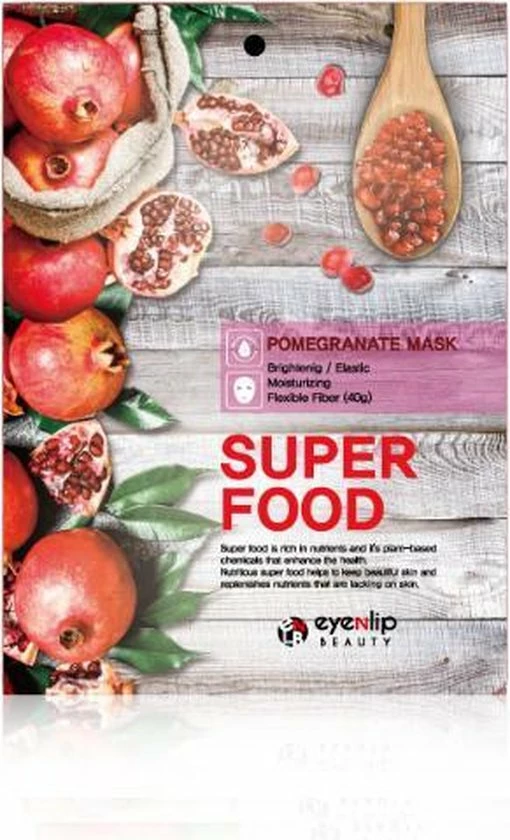 Gloednieuw ? Eyenlip Superfood Sheet Masker Pakket Van 7 Verschillende Koreaanse Gezichtsmaskers ? 8 Gloednieuw ? Eyenlip Superfood Sheet Masker Pakket Van 7 Verschillende Koreaanse Gezichtsmaskers ? - Afbeelding 8