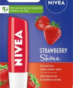 Beste Pirce ❤️ Nivea Labello Nivea - Labello Strawberry Shine Lippenbalsem - 5,5 Ml Stick - Lipbalsem - Verrijkt Met Shea Boter En Bio Jojoba Olie ?