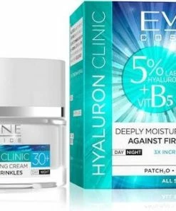 Flash-uitverkoop ? Eveline Cosmetics Hyaluron Clinic Deeply Moisturizing Cream Day & Night 30+ 50ml. ?
