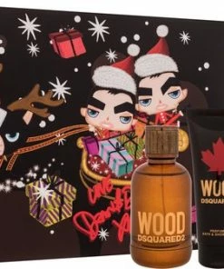 Begroting ✨ Dsquared2 Wood Pour Homme Gift Set Eau De Toilette (edt) 100 Ml, Shower Gel 100 Ml + Pouzdro Na Karty ?