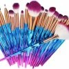 Goedkoopste ? ***Diamond Make Up Kwastenset - 20 Delig - Make Up Brush - Make Up Penselenset - Oogschaduw - Kwasten - Eenhoorn - Blauw/Paars - Van Heble®*** ?