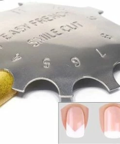 Gloednieuw ? Ardran & Tookar French Manicure Nagel Tool - Nail Art - Sjabloon - Tip Guide - Smile Cut 1 Stuks ⭐