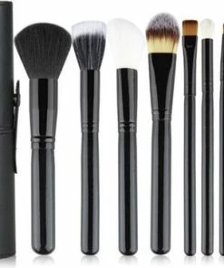 Beste deal ✔️ Evvie 12-delige Make-up Kwasten Set In Luxe Koker - Zwart ?