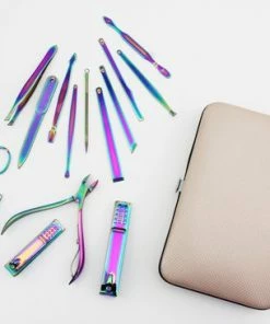 Nieuw ✨ Jiloma Products Luxe Manicureset & Pedicure Set - 15 Delig - In Etui - Nagelverzorging - Voetverzorging - Gezichtsverzorging - Reis Set ? -Tom Ford Shop 550x366 11