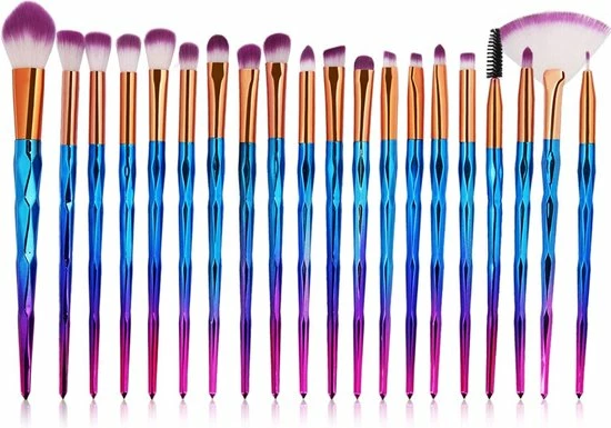 Goedkoopste ? ***Diamond Make Up Kwastenset - 20 Delig - Make Up Brush - Make Up Penselenset - Oogschaduw - Kwasten - Eenhoorn - Blauw/Paars - Van Heble®*** ? 3 Goedkoopste ? ***Diamond Make Up Kwastenset - 20 Delig - Make Up Brush - Make Up Penselenset - Oogschaduw - Kwasten - Eenhoorn - Blauw/Paars - Van Heble®*** ? - Afbeelding 3