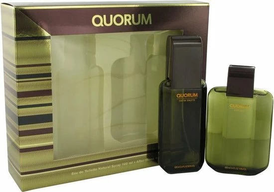 Gloednieuw ? QUORUM By Antonio Puig - Gift Set - 100 Ml Eau De Toilette Spray + 100 Ml After Shave ? 2 Gloednieuw ? QUORUM By Antonio Puig - Gift Set - 100 Ml Eau De Toilette Spray + 100 Ml After Shave ? - Afbeelding 2