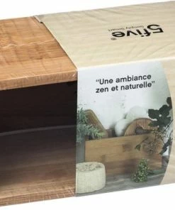 Goedkoop ? 5Five Opbergdoos Makeup Organizer Bureau Organizer Opberger, Orgonizer Bamboe Hout- Cosmetica Houder Organizer ?