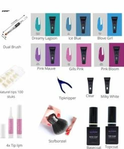 Goedkoop ? Eye For Nails Polygel Kit UV Led Lamp 54 Watt 6 Kleuren Verschillende 15 Gr 27 Delig Gellak Nageldroger Nagellak Set - French Manicure - Kit Polygel Starterspakket - Start Pakket - French Manicure Set - Gelnagellak - Nagel Verlenging - Nail Extension Kit ?