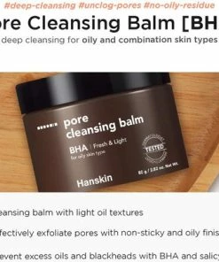 Goedkoopste ? Hanskin Pore Cleansing Balm BHA - 80 G - Oily Skin Type - Sebum - Deep Cleansing Balm - Gezicht Balsem Oil Gently Removes Make-up - Salicylic Acid - Exfoliant - Skin Glow - Dermatologist Tested - Korean Skincare - K Beauty Rituals ? -Tom Ford Shop 550x407 3