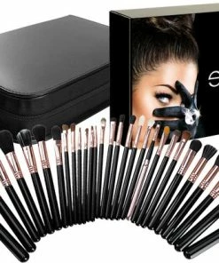 Flash-uitverkoop ? Evvie Professionele 29-delige Make-up Kwasten Set Deluxe Visagie Kwastenset ?