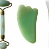 Hete verkoop ? Self Glow Jade Roller Gezicht Met Gua Sha Schraper - Jade Gezichtsroller Jade - Massage Roller - Jaderoller - Jade Steen - Groen ✔️ -Tom Ford Shop 550x424