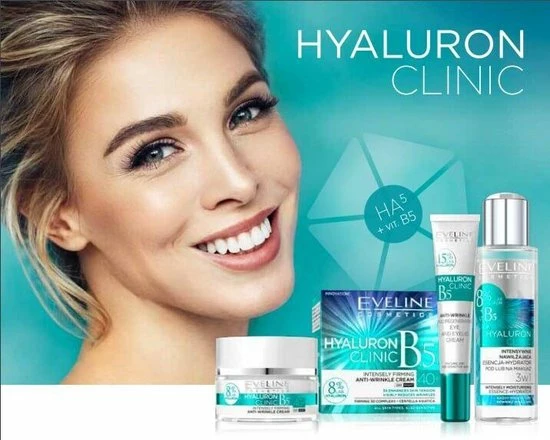 Flash-uitverkoop ? Eveline Cosmetics Hyaluron Clinic Deeply Moisturizing Cream Day & Night 30+ 50ml. ? 5 Flash-uitverkoop ? Eveline Cosmetics Hyaluron Clinic Deeply Moisturizing Cream Day & Night 30+ 50ml. ? - Afbeelding 5
