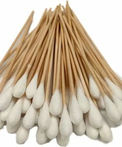 Begroting ⌛ Medical Care & Serve Industry Wattenstaafjes Hout Met Extra Grote Kop - 10 Mm - 50 Stuks ⌛