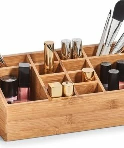Flash-uitverkoop ? Zeller Present Cosmetica Display Bamboe - A-11-3-BHout - Sorteervakken & Duurzaam ❤️