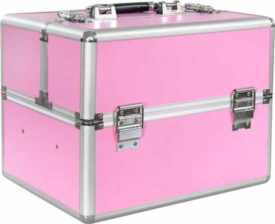 Gloednieuw ? Beauty And Things BEAUTYCASE XL ROZE MAT GLAD CUBE, Incl. Vak Verdeling ( 45 St. ) Stevige Professionele Aluminium Make-up Koffer Met Sloten Make Up Koffer - Make Up Koffer Meisjes Stylisten, Schoonheidsspecialisten -visagisten - Gellak, Beautycase ? 3 Gloednieuw ? Beauty And Things BEAUTYCASE XL ROZE MAT GLAD CUBE, Incl. Vak Verdeling ( 45 St. ) Stevige Professionele Aluminium Make-up Koffer Met Sloten Make Up Koffer - Make Up Koffer Meisjes Stylisten, Schoonheidsspecialisten -visagisten - Gellak, Beautycase ? - Afbeelding 3