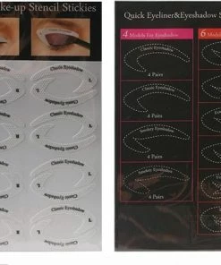 Hete verkoop ? DW4Trading Eyeliner En Oogschaduw Sjablonen - 32 Sets ?