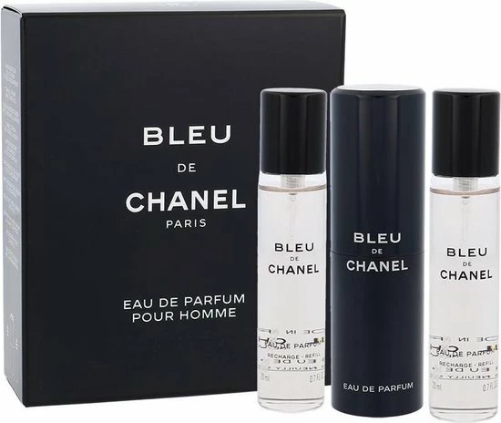 Beste Verkoop ❤️ Chanel Bleu De Chanel Geschenkset - Eau De Parfum - Herenparfum - 3 X 20 Ml - Navulbaar ? 4 Beste Verkoop ❤️ Chanel Bleu De Chanel Geschenkset - Eau De Parfum - Herenparfum - 3 X 20 Ml - Navulbaar ? - Afbeelding 4