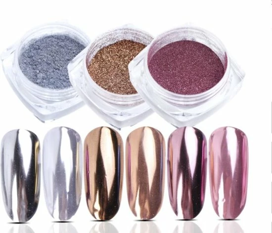 Groothandel ? GUAP?? GUAP - Holografische Glitter Poeder Set - Roze & Zilver & Goud - Nail Art & Nagel Decoratie- 3 Stuks ? 1 Groothandel ? GUAP?? GUAP - Holografische Glitter Poeder Set - Roze & Zilver & Goud - Nail Art & Nagel Decoratie- 3 Stuks ?