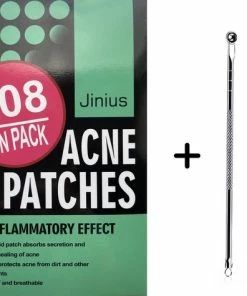 Top 10 ? Jinius - Pimple Patch Met Blackhead Remover - Acne Patch - Puisten Verwijderaar - Puisten Pleister - Acne Pleister - Acne Sticker - Puistjes Verwijderen - 108 Stuks + Comedonendrukker ✨