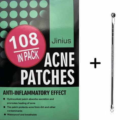 Top 10 ? Jinius - Pimple Patch Met Blackhead Remover - Acne Patch - Puisten Verwijderaar - Puisten Pleister - Acne Pleister - Acne Sticker - Puistjes Verwijderen - 108 Stuks + Comedonendrukker ✨ 1 Top 10 ? Jinius - Pimple Patch Met Blackhead Remover - Acne Patch - Puisten Verwijderaar - Puisten Pleister - Acne Pleister - Acne Sticker - Puistjes Verwijderen - 108 Stuks + Comedonendrukker ✨