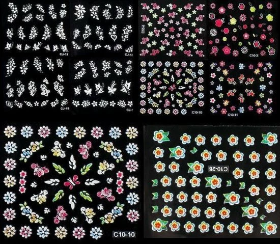 Beste Pirce ? Merkloos 5 Willekeurige Velletjes Water Overdraagbare Nagelstickers: Bloemen En Vlinders β 2 Beste Pirce ? Merkloos 5 Willekeurige Velletjes Water Overdraagbare Nagelstickers: Bloemen En Vlinders β - Afbeelding 2