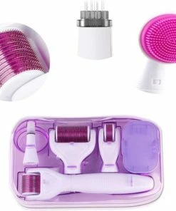 Beste recensies van ? DRS 6 In 1 Derma Roller Kit Micro Naalden | Bestseller | 1200/1.5mm, 720/1.0mm, 300/0.5mm + Tool Met 12 Naalden + Siliconne Gezichtskam + Desinfectie Basis | Gezichts- En Huidverzorging | 6 In 1 Paars ? -Tom Ford Shop 550x496 8
