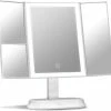 Beste Pirce ✨ Fancii Make-up Spiegel Met Natuurlijke LED Licht - 5x & 7x Vergroting - Driedelige Makeup Mirror Met Dimbare Verlichting - Touch Screen - Stand - Sora (Wit) ⌛ -Tom Ford Shop 550x518 3