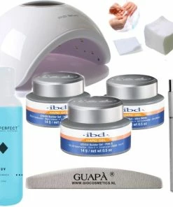 Goedkoopste ? GUAPÀ® Builder Gel Gel Nagels Pakket | 3 Kleuren | UV / LED Lamp 48 Watt | Geurloos | Gel Penseel |Professionele Kwaliteit | 3 X 14 Gr ?