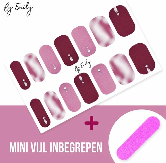 Coupon ? By Emily Nagel Wrap - Diamond Bordeaux | 14 Stickers Per Vel | Nail Wrap | Nail Art | Trendy | Design | Nagellakvrij | Eenvoudig | Nagel Art | Nagel Wrap | Nagel Stickers | Folie | Zelfklevend | Sjablonen ? 3 Coupon ? By Emily Nagel Wrap - Diamond Bordeaux | 14 Stickers Per Vel | Nail Wrap | Nail Art | Trendy | Design | Nagellakvrij | Eenvoudig | Nagel Art | Nagel Wrap | Nagel Stickers | Folie | Zelfklevend | Sjablonen ? - Afbeelding 3