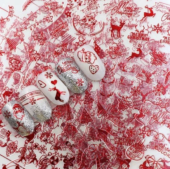 Gloednieuw ? Ardran & Tookar Kerst Nagelstickers - Kerstmis Nagel Versiering - Rood Kerstman - 1 Vel ❤️ 2 Gloednieuw ? Ardran & Tookar Kerst Nagelstickers - Kerstmis Nagel Versiering - Rood Kerstman - 1 Vel ❤️ - Afbeelding 2