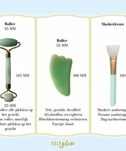 Hete verkoop ? Self Glow Jade Roller Gezicht Met Gua Sha Schraper - Jade Gezichtsroller Jade - Massage Roller - Jaderoller - Jade Steen - Groen ✔️ -Tom Ford Shop 550x549 11