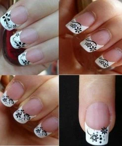 Beste Pirce ? Merkloos 5 Willekeurige Velletjes Water Overdraagbare Nagelstickers: Bloemen En Vlinders ⌛