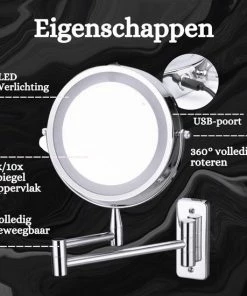 Beste Verkoop ? Bes'Livin Best Livin Led Spiegel - Badkamer - Hollywood - Visagie - Spiegellamp - Spiegelverlichting - Slimme Lampen - Oplaadbaar ? -Tom Ford Shop 550x550 148