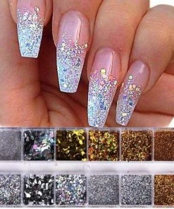 Korting ? GUAPÀ® GUAPÀ - Nagel Nail Glitter Poeder & Nagel Decoratie - Goud / Zilver - 12 Stuks ? -Tom Ford Shop 550x550 188