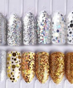 Korting ? GUAPÀ® GUAPÀ - Nagel Nail Glitter Poeder & Nagel Decoratie - Goud / Zilver - 12 Stuks ? -Tom Ford Shop 550x550 190