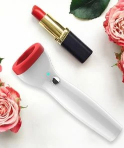 Coupon ❤️ Megatopper Lip Plumper - Vollere Lippen - Grotere Lippen - Lippen Vergroten - ? Lipstick Rood/wit - Met Gratis Mondtrainer Voor Stevige Lippen En Gezicht Spieren ? -Tom Ford Shop 550x550 270