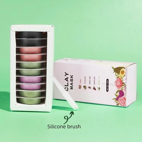 Groothandel ? AE Beauty - Kleimasker - Vegan - Modder Masker - Set Van 10 Stuks - Multi-Masking Mini Kit - Inbegrepen Applicator -Dode Zee - Avocado - Groene Thee - Aubergine - Rozen - Alle Huidtypen - Acne - Anti-aging - Blackheads ? 1 Groothandel ? AE Beauty - Kleimasker - Vegan - Modder Masker - Set Van 10 Stuks - Multi-Masking Mini Kit - Inbegrepen Applicator -Dode Zee - Avocado - Groene Thee - Aubergine - Rozen - Alle Huidtypen - Acne - Anti-aging - Blackheads ?