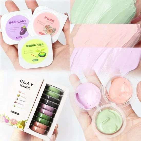 Groothandel ? AE Beauty - Kleimasker - Vegan - Modder Masker - Set Van 10 Stuks - Multi-Masking Mini Kit - Inbegrepen Applicator -Dode Zee - Avocado - Groene Thee - Aubergine - Rozen - Alle Huidtypen - Acne - Anti-aging - Blackheads ? 5 Groothandel ? AE Beauty - Kleimasker - Vegan - Modder Masker - Set Van 10 Stuks - Multi-Masking Mini Kit - Inbegrepen Applicator -Dode Zee - Avocado - Groene Thee - Aubergine - Rozen - Alle Huidtypen - Acne - Anti-aging - Blackheads ? - Afbeelding 5