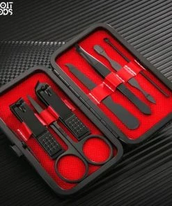 Hete verkoop ⭐ AdroitGoods Luxe 7-delige - Manicure Set - Rood - Setje Pedicureset - Nagelschaartje - Nagelknipper Nagelknipper Set ⌛ -Tom Ford Shop 550x550 576