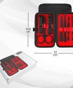 Hete verkoop ⭐ AdroitGoods Luxe 7-delige - Manicure Set - Rood - Setje Pedicureset - Nagelschaartje - Nagelknipper Nagelknipper Set ⌛ -Tom Ford Shop 550x550 583