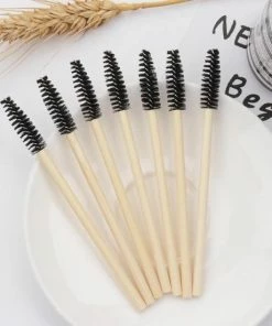 Beste deal ? Mimente Bamboe Wimper Borsteltjes - Wenkbrauw Borstel - 20 Stuks - Bamboe Handvat - Ideaal In Gebruik ✔️