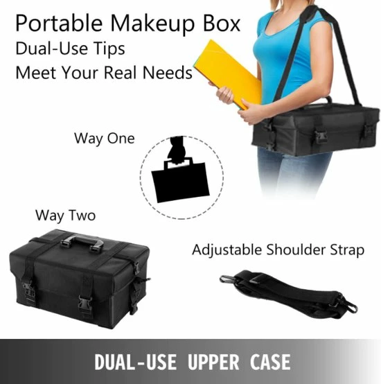 Gloednieuw ⭐ Guardian Beauty Make Up / Pedicure-trolley - Pedicure Koffer - Schoonheids Koffer - 100% Polyester Stof - Een Stuk - Pedicure Motor Past In Beide Koffers - Vrij Compact - Thuis Of Mobiel Of Kapper Zaak ⌛ 3 Gloednieuw ⭐ Guardian Beauty Make Up / Pedicure-trolley - Pedicure Koffer - Schoonheids Koffer - 100% Polyester Stof - Een Stuk - Pedicure Motor Past In Beide Koffers - Vrij Compact - Thuis Of Mobiel Of Kapper Zaak ⌛ - Afbeelding 3