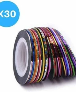 Hete verkoop ? KELERINO. Nail Art Striping Tape 30 Verschillende Rolletjes ?