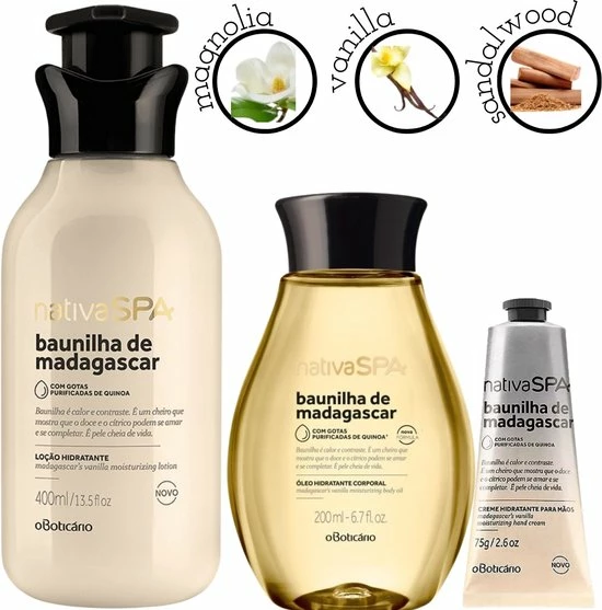 Begroting ? O Boticario O Botic Rio, Set Van Vanille De Madagascar- Body Lotion + Body Oil + Hand Creme - Kerst Actie ❤️ 1 Begroting ? O Boticario O Botic Rio, Set Van Vanille De Madagascar- Body Lotion + Body Oil + Hand Creme - Kerst Actie ❤️
